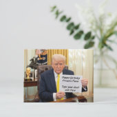 Trump wenst prettig verjaardagsfeest of evenement  briefkaart (Staand voorkant)