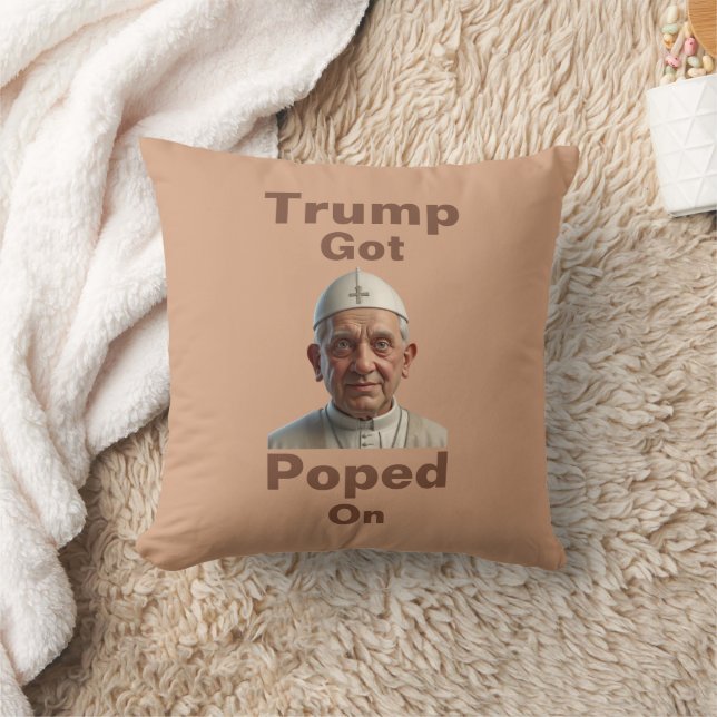 Trump werd gepope op een kussensloop kussen (Deken)