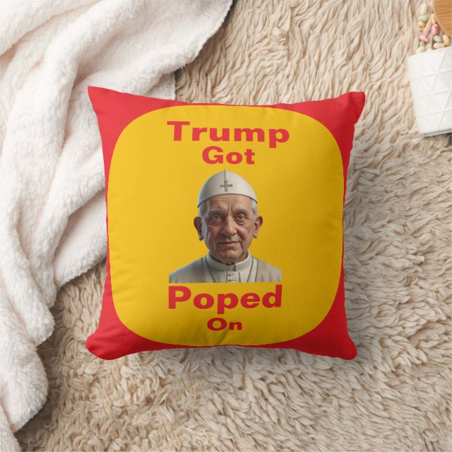 Trump werd gepope op een kussensloop kussen (Deken)