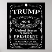 Trump Whiskey Poster (Voorkant)