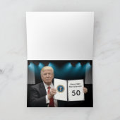 Trump White House Mannen Funny 50th Birthday (Binnen)
