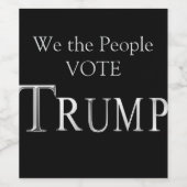 TRUMP WIJN ETIKET (Enkel label)