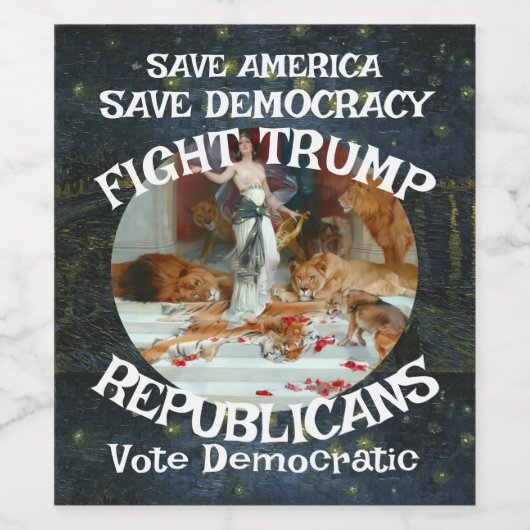 Trump Wijn Etiket (Enkel label)