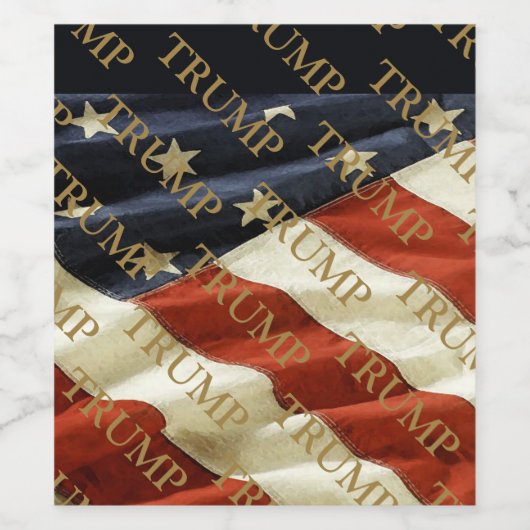 TRUMP WIJN ETIKET (Enkel label)