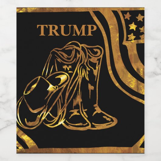 TRUMP WIJN ETIKET (Enkel label)