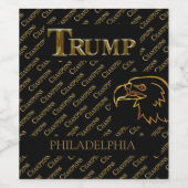 TRUMP WIJN ETIKET (Enkel label)