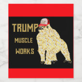 TRUMP WIJN ETIKET (Enkel label)