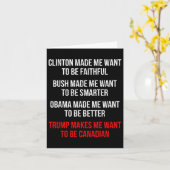 Trump wil graag Canadees zijn, leuk politiek Kaart (Gele Bloem)