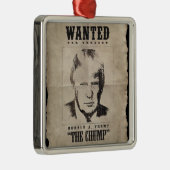 Trump wilde Poster - Trump de Chump Metalen Ornament (Rechts)