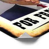 Trump wilde President-Poster Poster (Hoek)