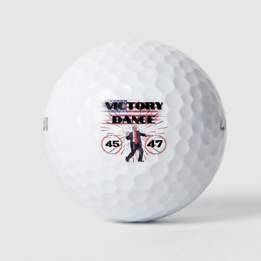 Trump Wilson Golf Ball Victory Dance Golfballen (Voorkant)