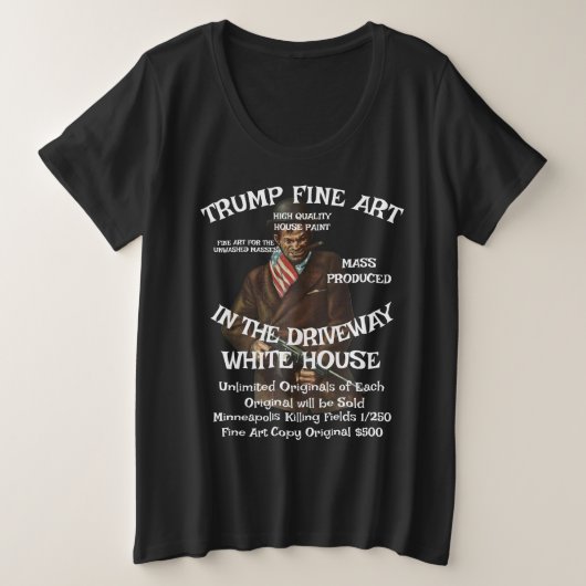 Trump Wind Weg Met Geboorte Natie Wh Films Dinsdag Grote Maat T-shirt (Design voorkant)
