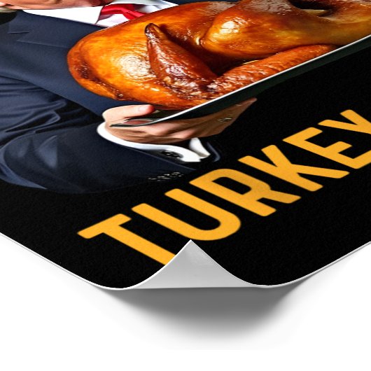 Trump Winnaar Turkije Diner Thanksgiving Hum Poster (Hoek)