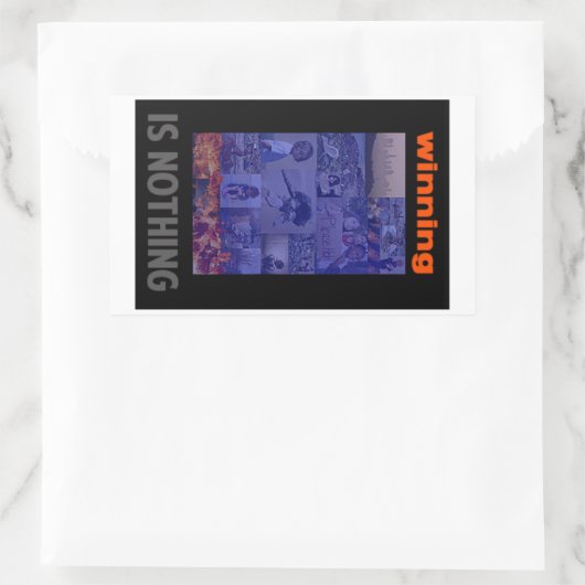 Trump winnen (is niets) rechthoekige sticker (Tas)