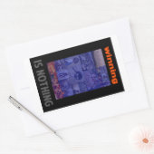 Trump winnen (is niets) rechthoekige sticker (Envelop)