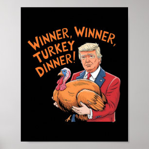 Trump Winner Grappige Winnaar Turkije Diner Thanks Poster