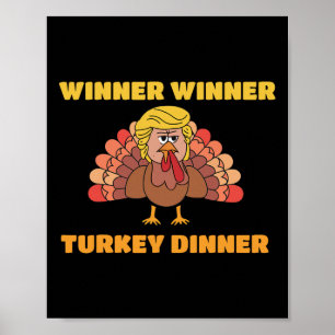 Trump Winner Grappige Winnaar Turkije Diner Thanks Poster