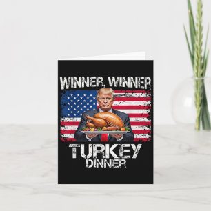 Trump Winner Turkije Diner Thanksgiving Fun Kaart