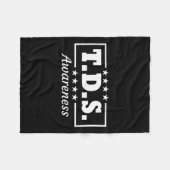 Trump wint 2024 45 en 47 fleece deken (Voorkant (Horizontaal))