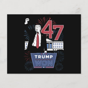 Trump Wint 2024 President 47 Amerika VS Flyer