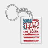 Trump Wint 2024 Sleutelhanger (Voorkant Links)