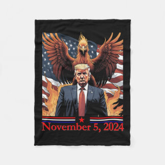 Trump wint 2025 PCUTE SS Schattigee SSNIX Rising v Fleece Deken