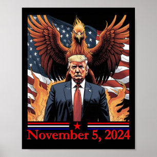 Trump wint 2025 PCUTE SS Schattigee SSNIX Rising v Poster