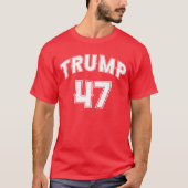 Trump wint 47 president voor Trump T-shirt (Voorkant)