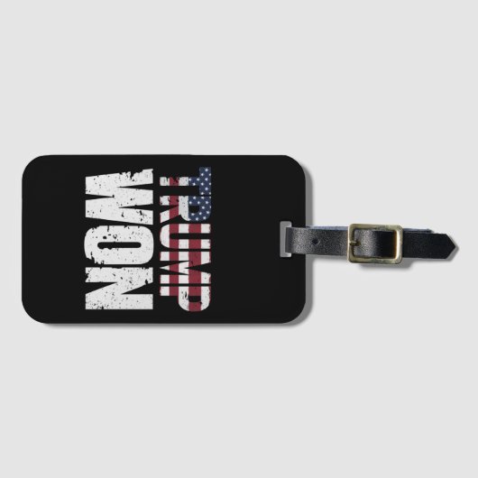 Trump wint 47e President in 2024 Bagagelabel (Voorkant (horizontaal))