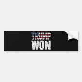 Trump wint 47e President in 2024 Bumpersticker (Voorkant)