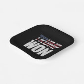 Trump wint 47e President in 2024 Papieren Bordje (Gebogen)