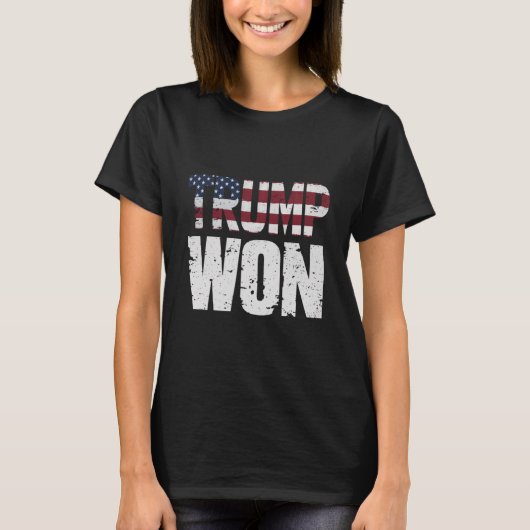 Trump wint 47e President in 2024 T-shirt (Voorkant)