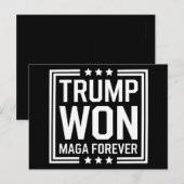 Trump wint 47e verkiezing van het Amerikaanse Pres Briefkaart (Voorkant / Achterkant)