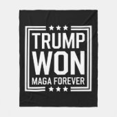 Trump wint 47e verkiezing van het Amerikaanse Pres Fleece Deken (Voorkant)