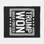 Trump wint 47e verkiezing van het Amerikaanse Pres Fleece Deken (Voorkant (Horizontaal))