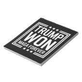 Trump wint 47e verkiezing van het Amerikaanse Pres Notitieblok (Linkerzijde)