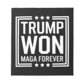 Trump wint 47e verkiezing van het Amerikaanse Pres Notitieblok (Voorkant)