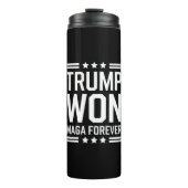 Trump wint 47e verkiezing van het Amerikaanse Pres Thermosbeker (Voorkant)
