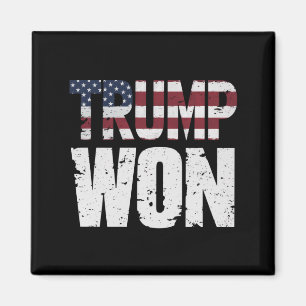 Trump Wint 47e VS President Wint Verkiezing 2024 Magneet