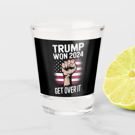 Trump wint inauguratie 47 President Shot Glas (Voorkant)