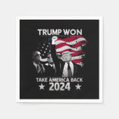 Trump wint opnieuw en neemt Amerika terug in 2024 Servet (Voorkant)