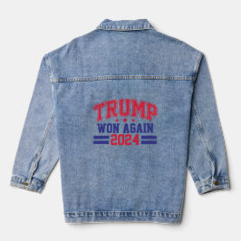 Trump wint opnieuw in 2024 denim jacket