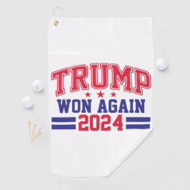 Trump wint opnieuw in 2024 golfhanddoek