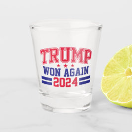 Trump wint opnieuw in 2024 shot glas