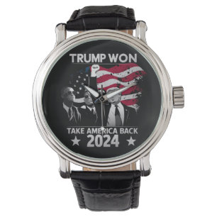 Trump Wint Opnieuw Neem Amerika Terug 2024 Horloge