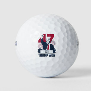 Trump wint opnieuw President 47 2024 Golfballen