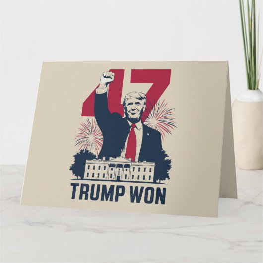 Trump wint opnieuw President 47 2024 Kaart (Voorkant)
