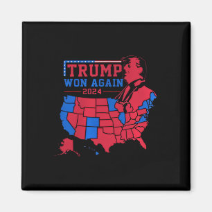 Trump wint opnieuw Red Wave-kaart van de VS in 202 Magneet