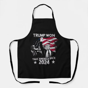 Trump Wint Opnieuw Take America Back 2024 Schort