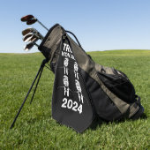 Trump wint opnieuw verkiezingsdag 2024 47 golfhanddoek (Groen)